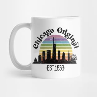 Chicago Original Retro Rainbow Mug